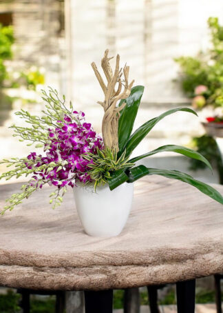Spring Wood Flower Arrangement