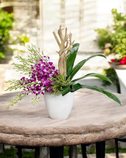 Spring Wood Flower Arrangement