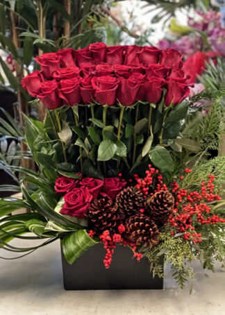 Sprinkle Sparkle Christmas flower arrangement