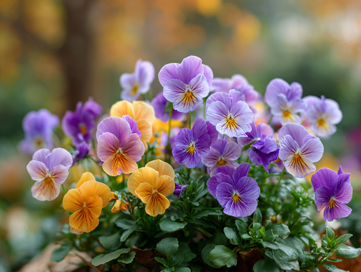 pansies and violas